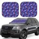 thumbnail image 1 of Balery Skull daisy purple Parasol para parabrisas de coche de 2 piezas | Parasol plegable para parabrisas delantero de coche para la mayoría de sedanes-Medium, 1 of 6