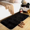 thumbnail image 2 of Alfombra Merelax 61x122cm Negra de Felpa Suave para Interiores, 2 of 8