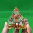 thumbnail image 4 of Pyramide d'Orgonite Inspirante pour le Succès Anti-stress Calme Croissance Force Guérison Pierre Précieuse Pyramide, 4 of 6