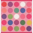 thumbnail image 1 of Cercles Colorés Rose Papier Peint Bord Abstrait, Rouleau 15' x 9", 1 of 3