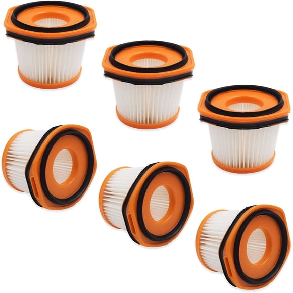 Vacuum Replacement Filters for Shark Wandvac System WV360 WS620 WS630 WS632 WS632BLBRN WS632GDBRN WS632GNBRN WS632PKBRN WS632RGBRN Cordless Stick Vacuum Cleaner - Compare to Part XFFWV360-6 Pack