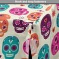 thumbnail image 4 of Sugar Skull Dog Crate Cover, Colorful Skull Silhouettes Hearts and Flowers Carnival Celebration Theme, Easy to Use Pet Kennel Cover for Medium Large Dogs, 35" x 23" x 27", Multicolor, by Ambesonne, 4 of 6