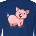 thumbnail image 4 of Inktastic Cute Pig Long Sleeve Youth T-Shirt, 4 of 5