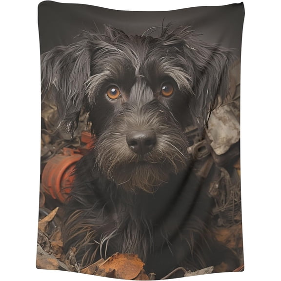 1pc Giant Schnauzer Blanket Gift Decorative Blanket Blanket