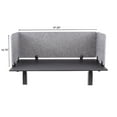 thumbnail image 5 of ReFocus™ Raw Clamp-On Acoustic Desk Divider – Reduce Noise and Visual Distractions with this Lightweight Desk Mounted Privacy Panel (Castle Gray, 47.25"  x 16" , 23.6"  x 16" , & 23.6"  x 16" ), 5 of 6