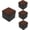 Black-square, variant on 4PCS 2Inch Self-Adhesive Round Furniture Riser, White Carbon Steel Bed Table Sofa Lift Riser, Heavy Duty Couch Cabinet Riser, Adds 2Inch Height with Felt Pad