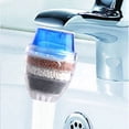 thumbnail image 3 of 2X Filtro de Grifo de Carbón Activado Boquilla de Grifo Filtro de Agua Grifo de Cocina Purificador de Filtro de 5 para Uso Doméstico (Azul), 3 of 5