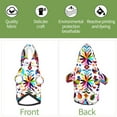 thumbnail image 3 of Uemuo Mexican Bright Style for Winter Dog Hoodie Sweatshirts with Pockets Warm Dog Clothes for Small Dogs Chihuahua-X-Small, 3 of 8
