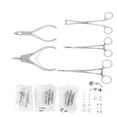 thumbnail image 2 of Kit de herramientas con alicates para piercings de cejas, nariz y cuerpo de acero inoxidable con agujas y accesorios, 2 of 14