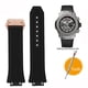 thumbnail image 3 of Correa de silicona para reloj Hublot Big Bang Classic Fusion de 17 x 27 mm, correa de goma que sobresale, herramientas para correa de 27 x 17 mm, color negro, azul y gris, 3 of 5