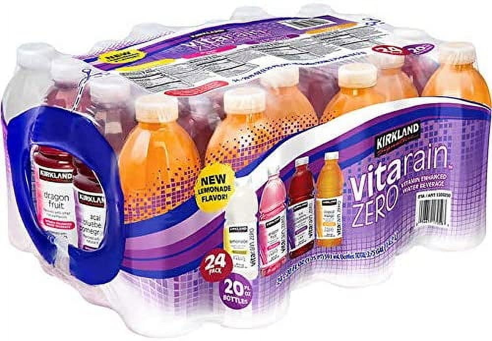 Kirkland Signature Vita Rain Zero Variety: Vitamin Enhanced Water (20 oz, 24 ct)