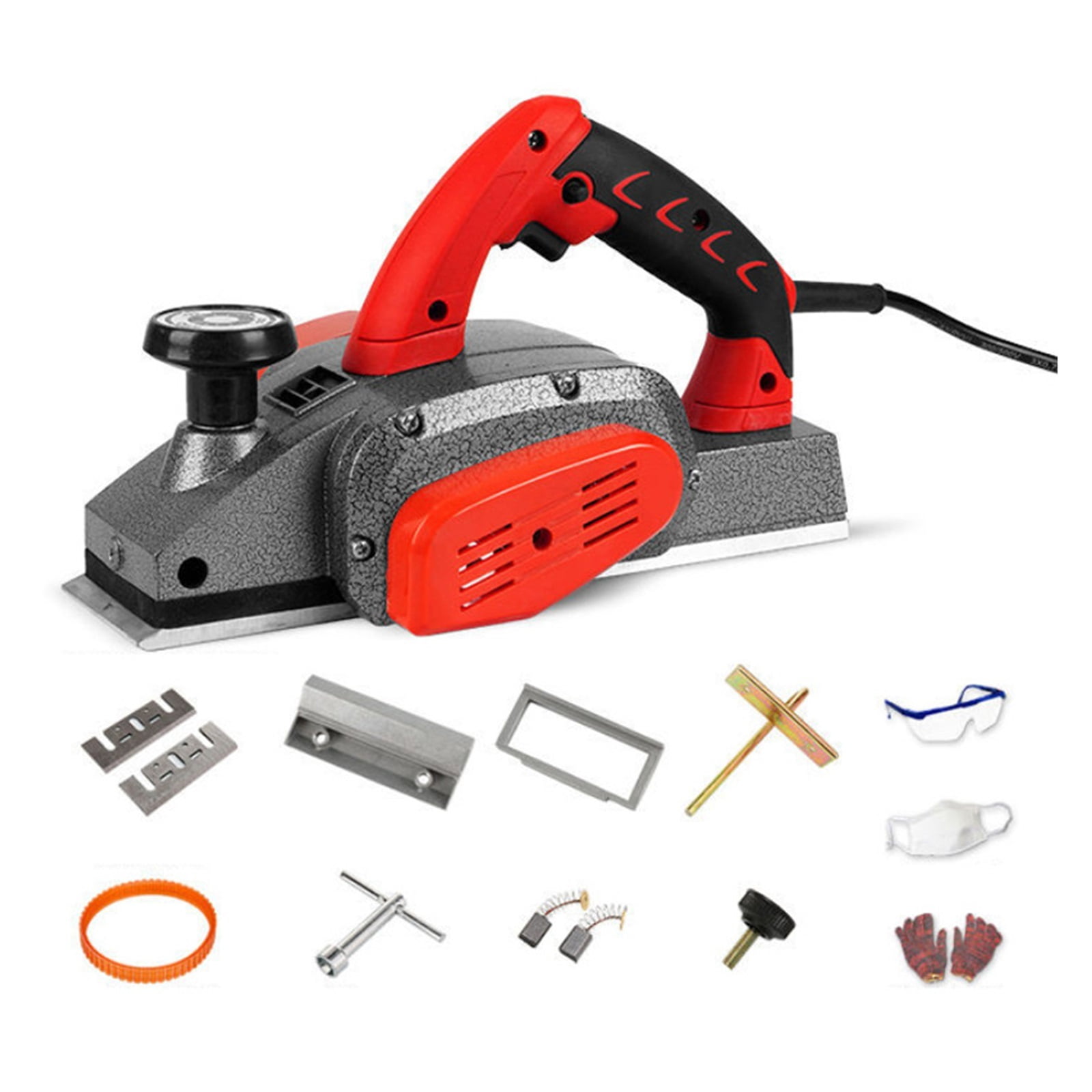 1100W Electric Woodworking Table, Portable Wood Planing Machine, Thickening Machine, 28.5x7.5CM, 2MM Depth,