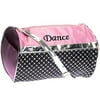 Girl's Quilted Nylon Dance Duffel Bag w/ Sequins (Light Pink/Black/Silver)