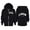 Black, variant on uikmnh Solid Girls USA LOS ANGELES Letter Print Full Zip Hooded Jacket Long Sleeve Front Pocket Fall Winter Casual Outerwear Tops Grey,3-4 Years