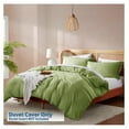 thumbnail image 2 of Calla Green Duvet Cover Full Size - Soft Double Brushed Full Size Duvet Cover Set, 3 Piece, with Button Closure, 1 Duvet Cover 80x90 inches and 2 Pillow Shams, 2 of 9