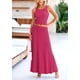 thumbnail image 3 of Conjunto de Falda Larga y Top para Mujer PRETTYGARDEN Rojo Rosa - L, 3 of 7