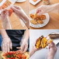 thumbnail image 6 of Clear Disposable Gloves Transparent Plastic Gloves Latex Free Food Prep Safe Gloves for Cooking Cleaning BBQ Kitchen Things, 6 of 6