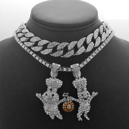 - Platinum Plated Hip Hop 2 DOUGHBOY Pendant & 18