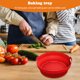 thumbnail image 5 of Freidoras de aire plegables Bandeja para hornear Reemplazo Grill Pan Mat Utensilios de cocina (Rojo) Likrtyny Libre de BPA, 5 of 8
