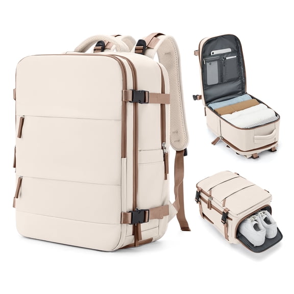 Lightweight Travel Backpack for Women Men Airplane Approved, Carry on Backpack for Men Personal Item Travel Bag Carry on Flight, Waterproof Laptop Backpack Casual Daypack for Hiking