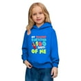 thumbnail image 5 of Tisuna Little Girls Boys Casual Hoodie 100Th Days Of School Print Long Sleeve Hooded Tops Comfortable Leisure Toddler Kids Autumn Winter Hoodies Blue Size 9-10 Years, 5 of 7