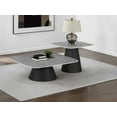 thumbnail image 2 of Eason Ensemble de Table Basse Cocktail 2 Pcs Béton et Noir, 2 of 9