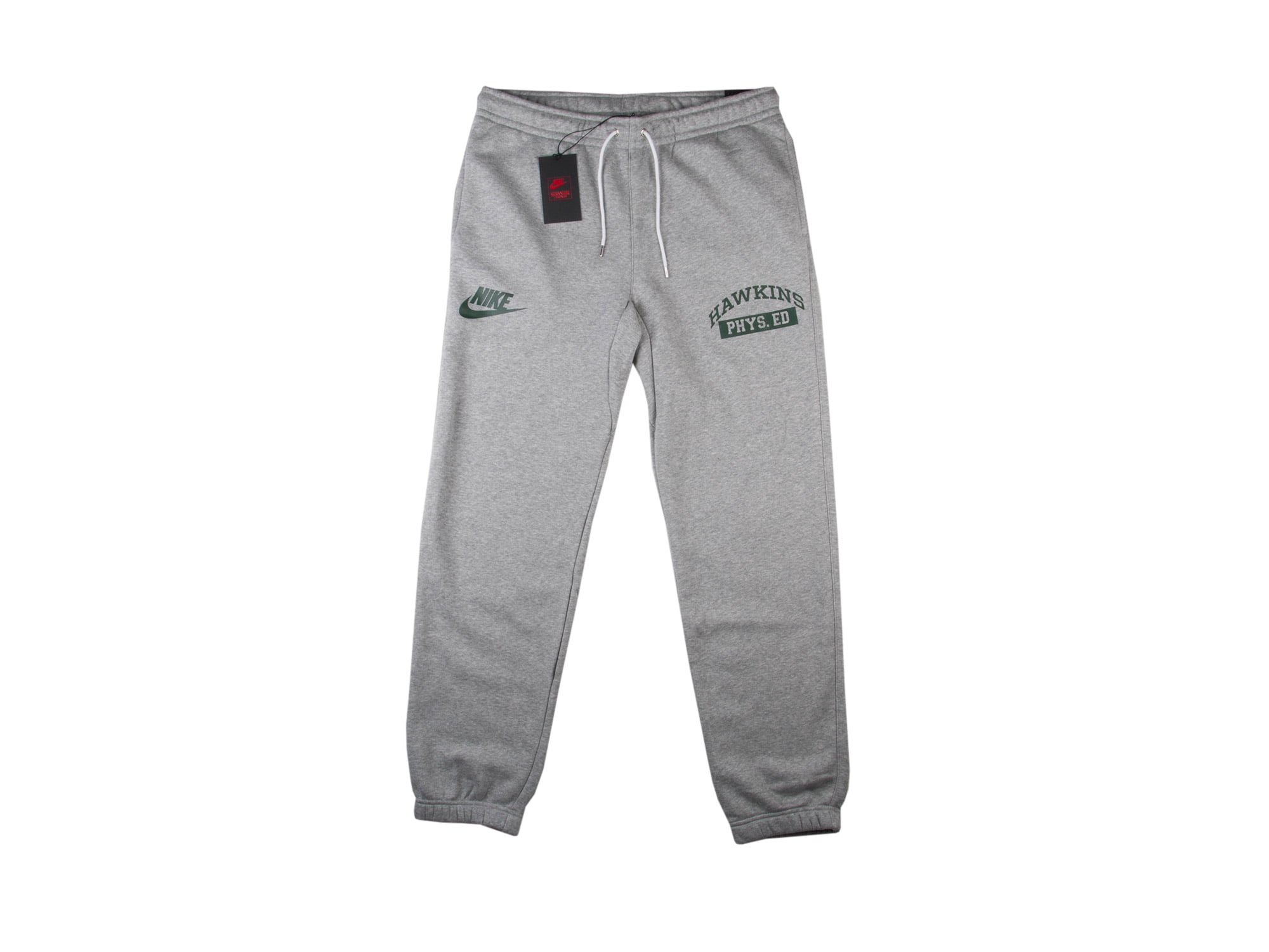 Nike Mens Stranger Hawkins High School Ed Sweatpants Grey/Green Size - Walmart.com
