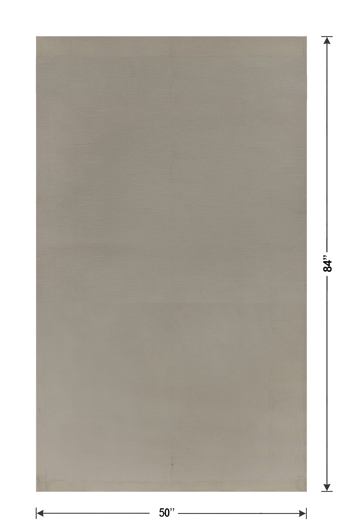 Better Homes & Gardens Textured Solid Chenille Light Filtering Single Curtain Panel, Grey Bisque, 50"W x 84"L
