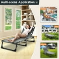 thumbnail image 3 of MOPHOTO Adult Camping Cot Adjustable 4-Position Folding Cot, Outdoor Patio Folding Lounge Chair for Sunbathing, 3 of 8