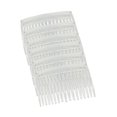 thumbnail image 3 of 14 Clear Plain Plastic Smooth Hair Clips/Combs 2 3/4"" Long, 3 of 4