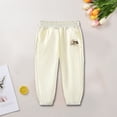 thumbnail image 2 of IROINNID Toddler Jogger Pants Cotton Elastic Waist Harem Summer Spring for Baby Boys 4T, 2 of 3