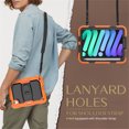 thumbnail image 6 of FJLBDE Case for iPad Mini 7 A17 Pro 2024/Mini 6 2021 8.3 Inch 7th/6th Gen, Rugged Shockproof Tablet Cases Cover with Kickstand Shoulder Strap, Orange, 6 of 7