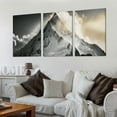 thumbnail image 2 of Ullo0ord Matterhorn Alps Mountain Black White Snow Canvas Decor Poster Wall Art Hanging Picture Bedroom Decorative Painting Posters Room Aesthetic (12×18inch,Unframed), 2 of 4