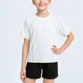 thumbnail image 4 of BTDECLAR Girls Athletic Shirts Quick Dry Solid Color Workout Shirts for Boys Girls Crewneck Casual Breathable Youth Sport T-Shirts 3-16 Years, 4 of 6