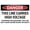 Warning Sign 3, variant on Danger Wear Goggles While Cleaning with Compressed Air Sign OSHA No.2143, 8"x12" Metal Tin PPE Safety Sign