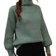 thumbnail image 1 of Pull d'Hiver Décontracté pour Femmes Manches Longues Chaud Doux, 1 of 3