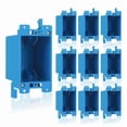 thumbnail image 1 of 10-Pack Single Gang Electrical Outlet Box, Old Work Box,14 Cubic Inch, Ideal for Residential and Commercial Applications, 1 of 7