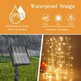 thumbnail image 4 of Solar String Lights for Outside,Copper Wire Solar Fairy Lights 8 Modes Waterproof Outdoor String Lights for Christmas Party Patio Garden Decoration(Warm White-33FT-100LED), 4 of 6