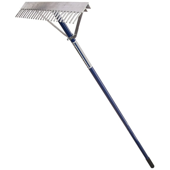 Midwest 10024 Aluminum Landscape Rake, 24-Inch, Blue CA2