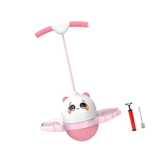 ZLight Pogo Jump Ball Children Kids Funny High Toy Jumping for Games Sports Outdoor White Pink 38x80cm
