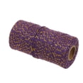 thumbnail image 6 of 109 Yard 2mm Colourful Gold Thread Cotton Cord Bakers Twine DIY Crafts Gift Wrapping Christmas Wedding Home Decor String Rope,Purple + gold, 6 of 6