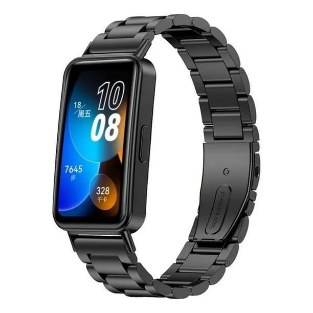 Correa Acero Inoxidable Para Huawei Band 10 9 Y 8 +mica 3d