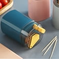 thumbnail image 4 of Toothpick Dispenser, Minimalist Type Plastic Toothpick Holder with Lid for Home and Travel, 4 of 8