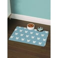 thumbnail image 2 of White Cat Pattern Mat Rectangle  -Image by Shutterstock,, 2 of 3