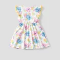 thumbnail image 3 of Disney Stitch Girls Dresses with Graphic Ruffled Shoulder Casual Outfits for Summer, Sizes 2-6, 3 of 6