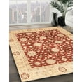 thumbnail image 3 of Ahgly Company Machine Washable Indoor Rectangle Abstract Grapefruit Red Area Rugs, 8' x 12', 3 of 7