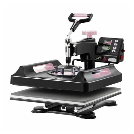 Heat Press Machine 5 in 1, 15x15 Inch, 30oz Tumbler Press for T-Shirts, Hats, Mugs, Ceramic, DIY Crafts