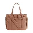 thumbnail image 1 of Bolso tote, bolso de fin de semana de moda y bolso cruzado resistente al desgaste con lazo para vacaciones Camello, 1 of 9