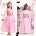 thumbnail image 3 of Benylion Toddler Girls Pink Witch Costume Fairy Princess Dress Up Halloween Cosplay Outfit with Accessories for 3-4 Years, 3 of 6