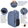 thumbnail image 4 of DALIX Back to School College Large Backpack in Navy Blue 3 Pack Assorted Cotton Face Masks, 4 of 7